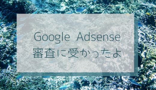 GoogleAdSenseの審査に通った～！これで私も初心者ブロガー！