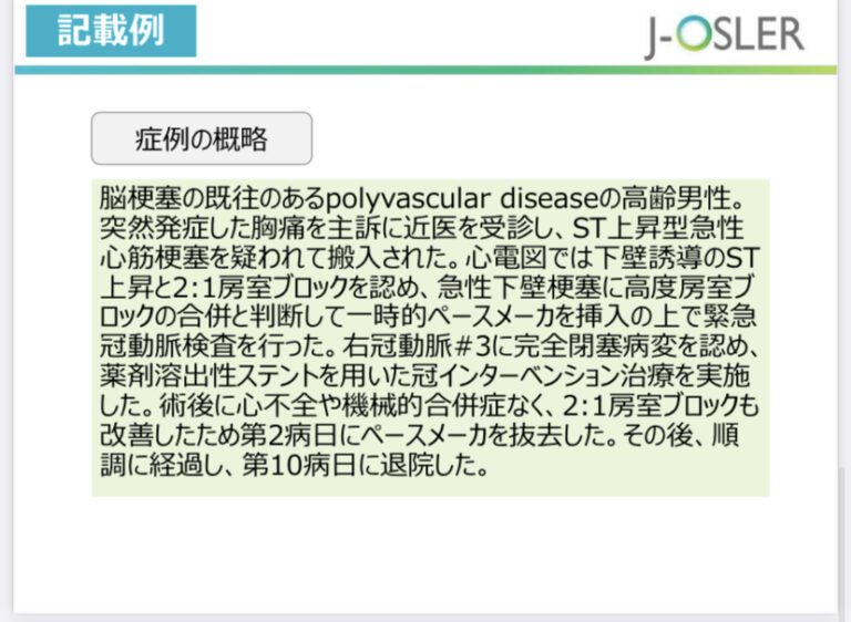 josler症例登録の記載例。できなかったことを認識するように書く » 白衣のてんしちゃん